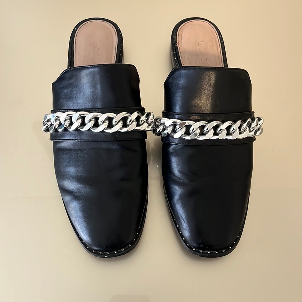 BCBG Generation black slip on loafers